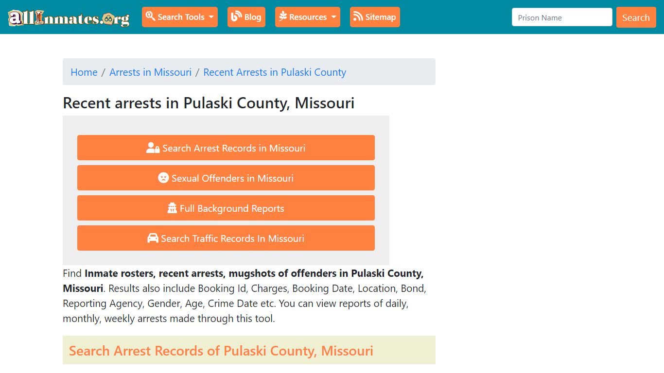 Recent arrests in Pulaski County, Missouri | Mugshots, Rosters, Inmates ...